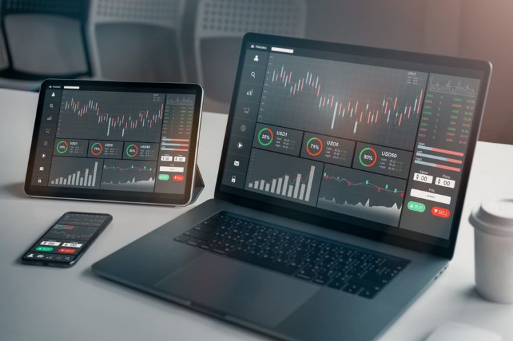 stock exchange market concept