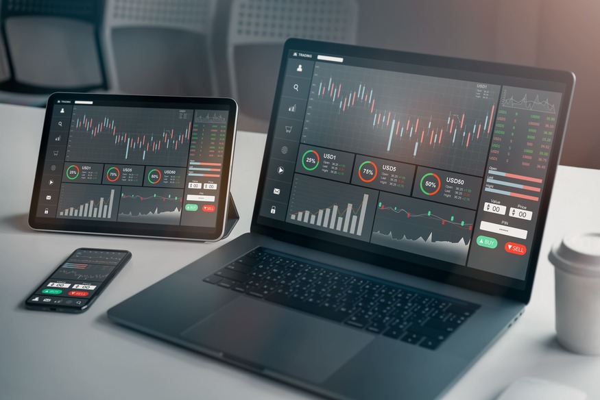 stock exchange market concept