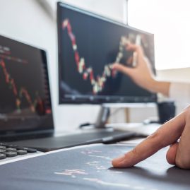 stock exchange market concept