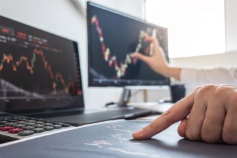 stock exchange market concept